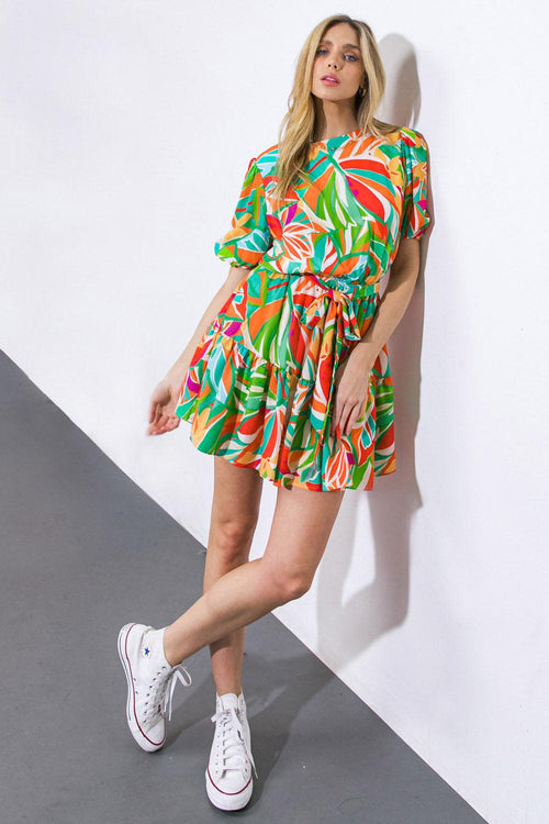 Flying Tomato ORANGE/BLUE DRESSES