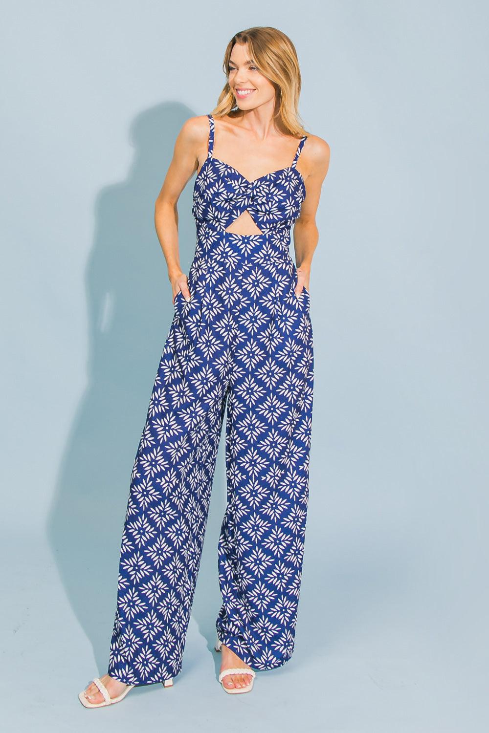 Flying Tomato NAVY JUMPSUIT