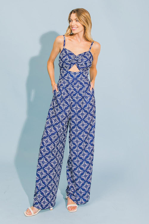 Flying Tomato NAVY JUMPSUIT