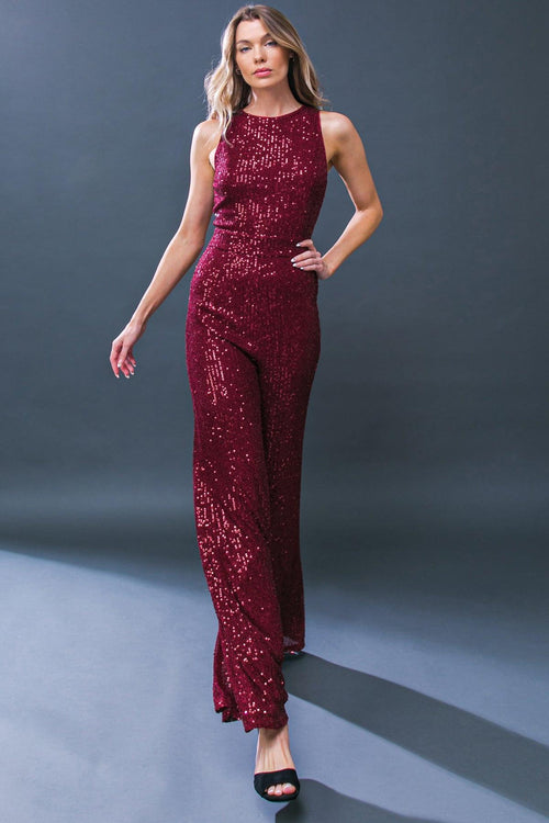 Flying Tomato BURGUNDY JUMPSUIT