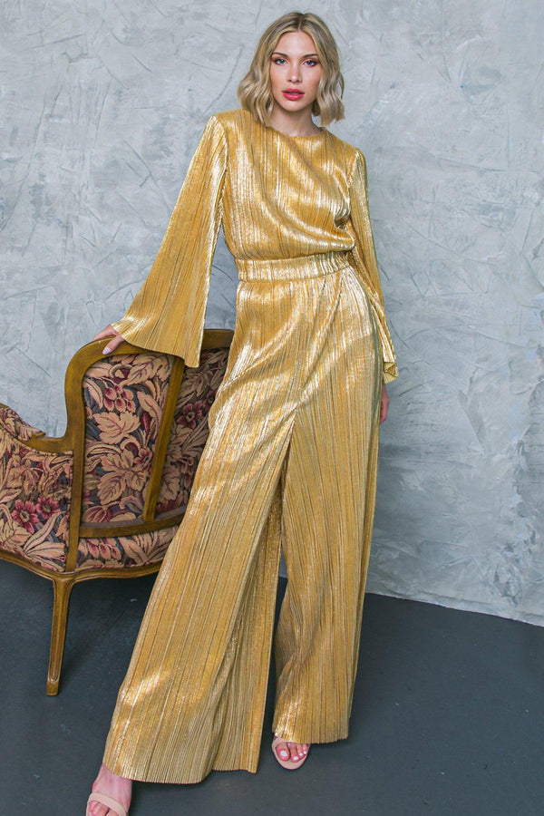 Flying Tomato GOLD PANTS Dress