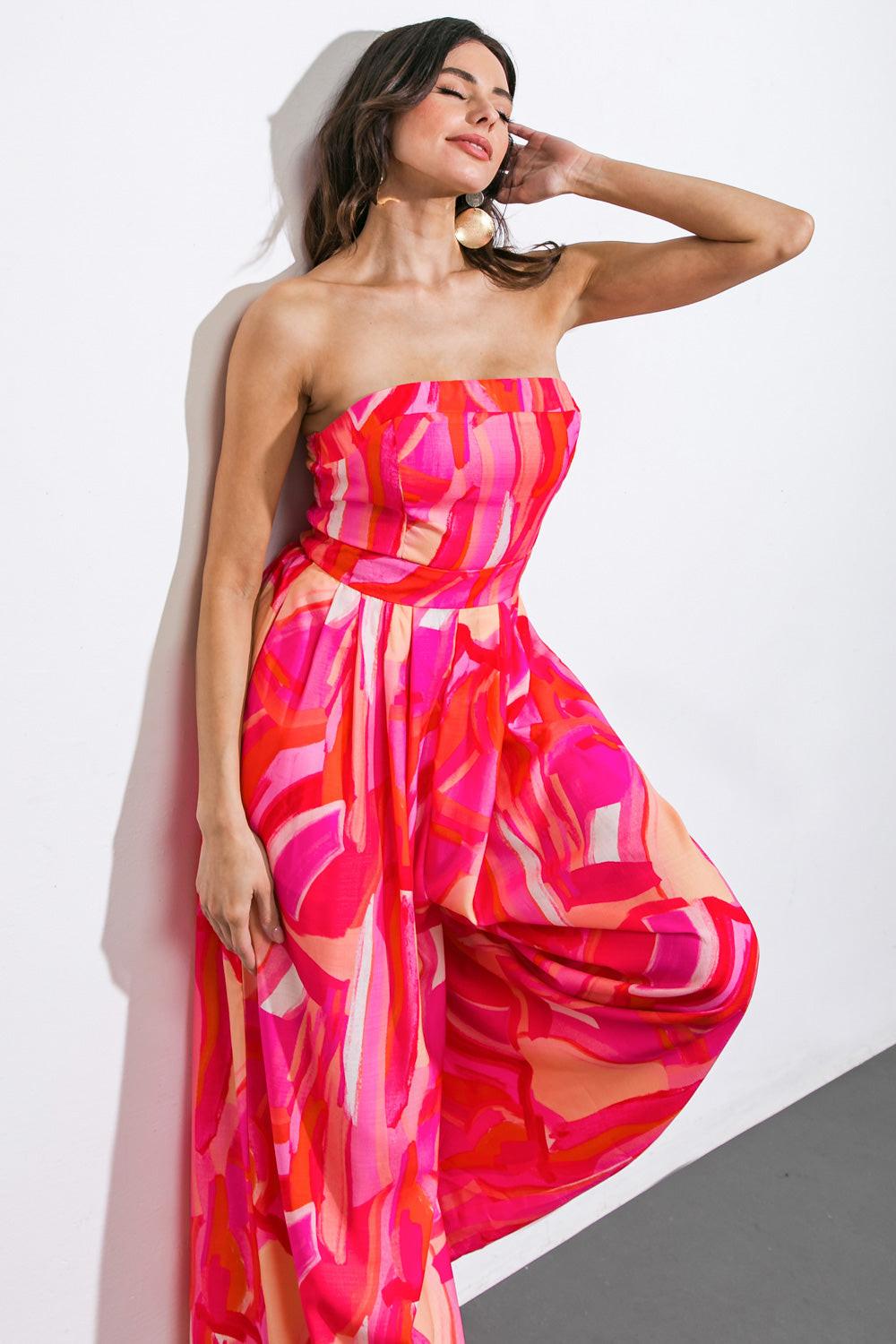 Flying Tomato FUCHSIA JUMPSUIT
