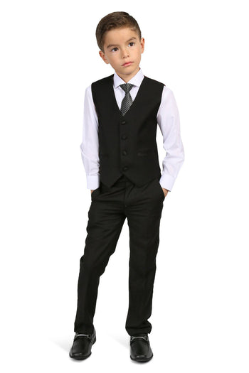 "Bronson JR" 5-Piece Black Tuxedo Set for Kids