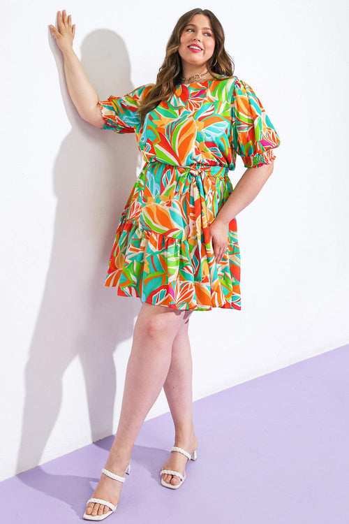 Flying Tomato ORANGE/BLUE DRESSES