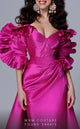 Fouad Sarkis 2731 Ruffled Sleeve Evening Gown