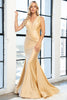 FINAL SALE! Amelia Couture 370 Sexy Bodycon Dress - CHAMPAGNE / 10 - Dress