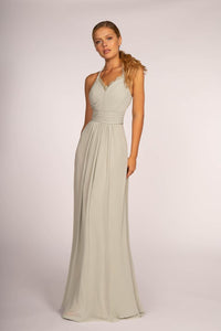 Simple Bridesmaids Long Dress - SAGE / XS