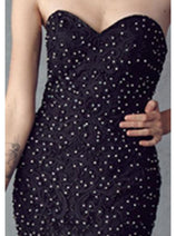 Final Sale Juliet 644 Strapless Beaded Mermaid Evening Gown