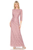 Final Sale! Lenovia 5239 Formal 3/4 Sleeve Mother Of The Groom Dress - MAUVE / S - Dresses