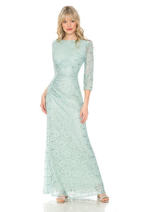Final Sale! Lenovia 5239 Formal 3/4 Sleeve Mother Of The Groom Dress - SAGE / XL - Dresses
