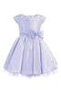 Little Girl Dress with Oversized Bow - LAK711 - LILAC / 2
