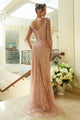 Fitted 3/4 Sleeve Slit Gown by GLS Gloria GL3575 - Long Formal Dresses