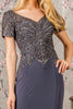 Fitted Embroidered Short Sleeve Gown by GLS Gloria GL3361 - Long Formal Dresses