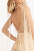 Fitted Glitter Cape Sleeve Gown by Elizabeth K GL3047 - Long Formal Dresses