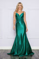 Poly USA 9260 Fitted Glitter Jersey Sleeveless Gown