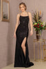 Fitted Lace-Up Back Jersey Gown by GLS Gloria GL3141 - XS / Black - Long Formal Dresses