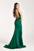 Fitted Lace-Up Rhinestone Gown by Elizabeth K GL3036 - Long Formal Dresses