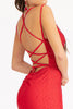 Fitted Lace-Up Rhinestone Gown by Elizabeth K GL3036 - Long Formal Dresses