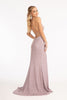 Fitted Lace-Up Sequin Gown by Elizabeth K GL3006 - Long Formal Dresses