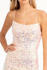 Fitted Lace-Up Sequin Gown by Elizabeth K GL3051 - Long Formal Dresses