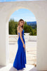 Fitted Long Cowl Neck Slit Dress by Juliet JT2518I - Long Formal Dresses