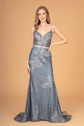 Fitted Glitter Print Dress by Elizabeth KGL2889