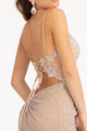 Fitted Long Glitter Slit Dress by Elizabeth K GL3030 - Long Formal Dresses