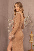 Fitted Long Sleeve Sequin Gown by GLS Gloria GL3122 - Long Formal Dresses