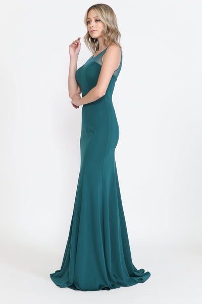 Poly USA 8148 Fitted Long Sleeveless Jersey Dress