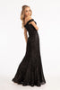 Fitted Off Shoulder Sequin Gown by Elizabeth K GL3054 - Long Formal Dresses