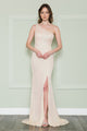 Vestido ajustado de lentejuelas con un solo hombro de Poly USA 8898
