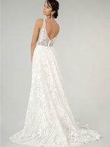 Fitted Overskirt Wedding Gown by Elizabeth K GL1903