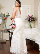 Fitted Overskirt Wedding Gown by Elizabeth K GL1903