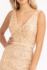 Fitted Sequin Cowl Back Gown by Elizabeth K GL3008 - Long Formal Dresses