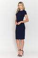 Poly USA 8774 Fitted Short Sleeve Cocktail Dress