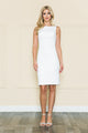 Poly USA 8522 Fitted Short Sleeveless Dress