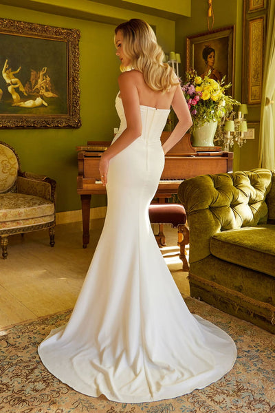 Fitted Strapless Bridal Gown by GLS Gloria GL3584 - Long Formal Dresses