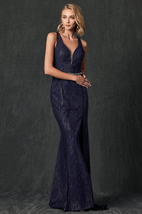 Juliet Rose Gold Long Formal Dresses