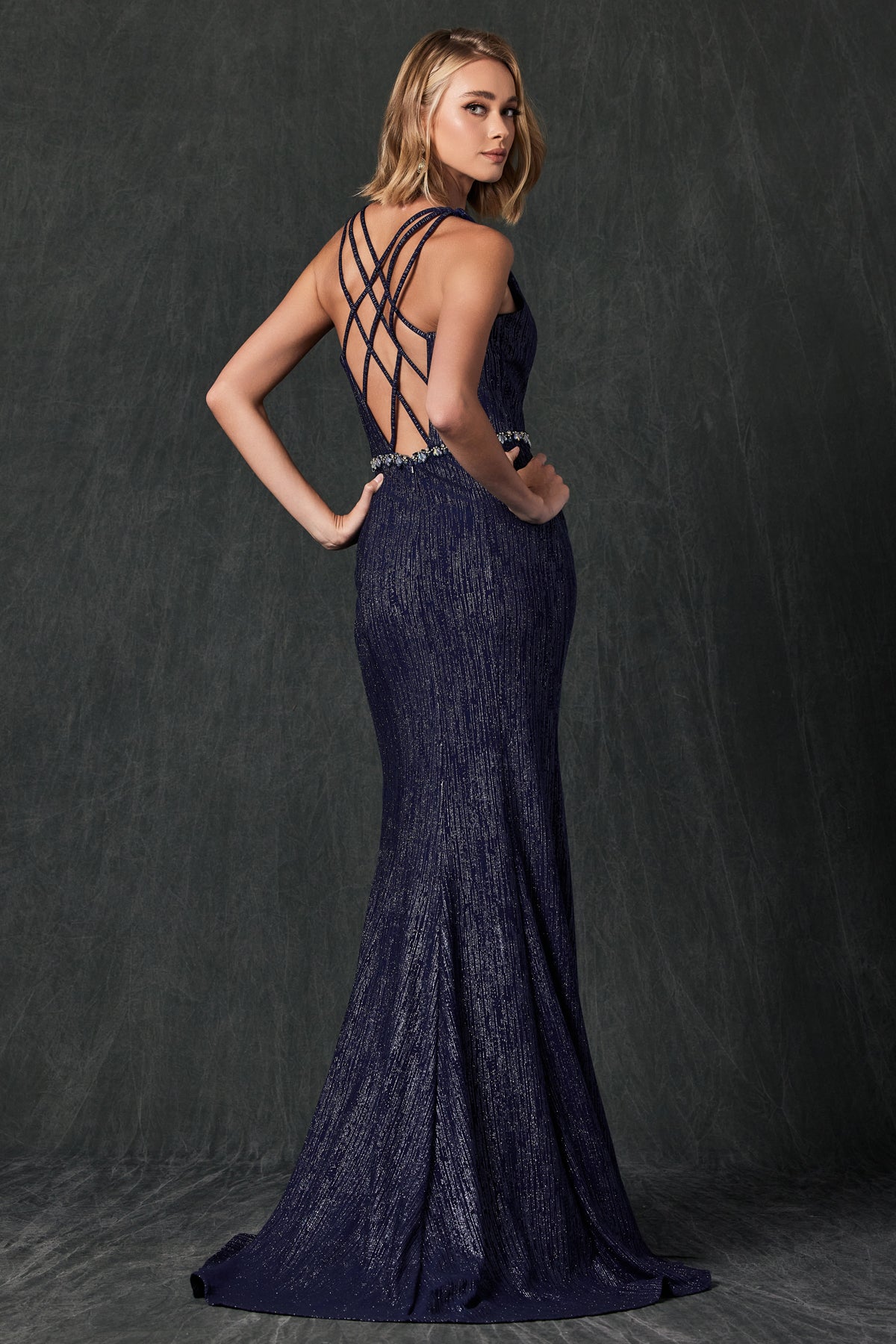Juliet Rose Gold Long Formal Dresses