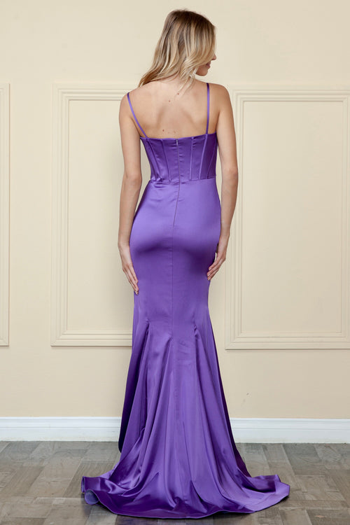 Poly USA 9008 Fitted Sweetheart Corset Gown