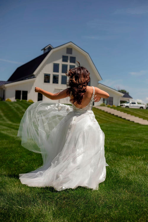 Floral Applique Sleeveless Bridal Gown by GLS Gloria GL3269 - Long Formal Dresses