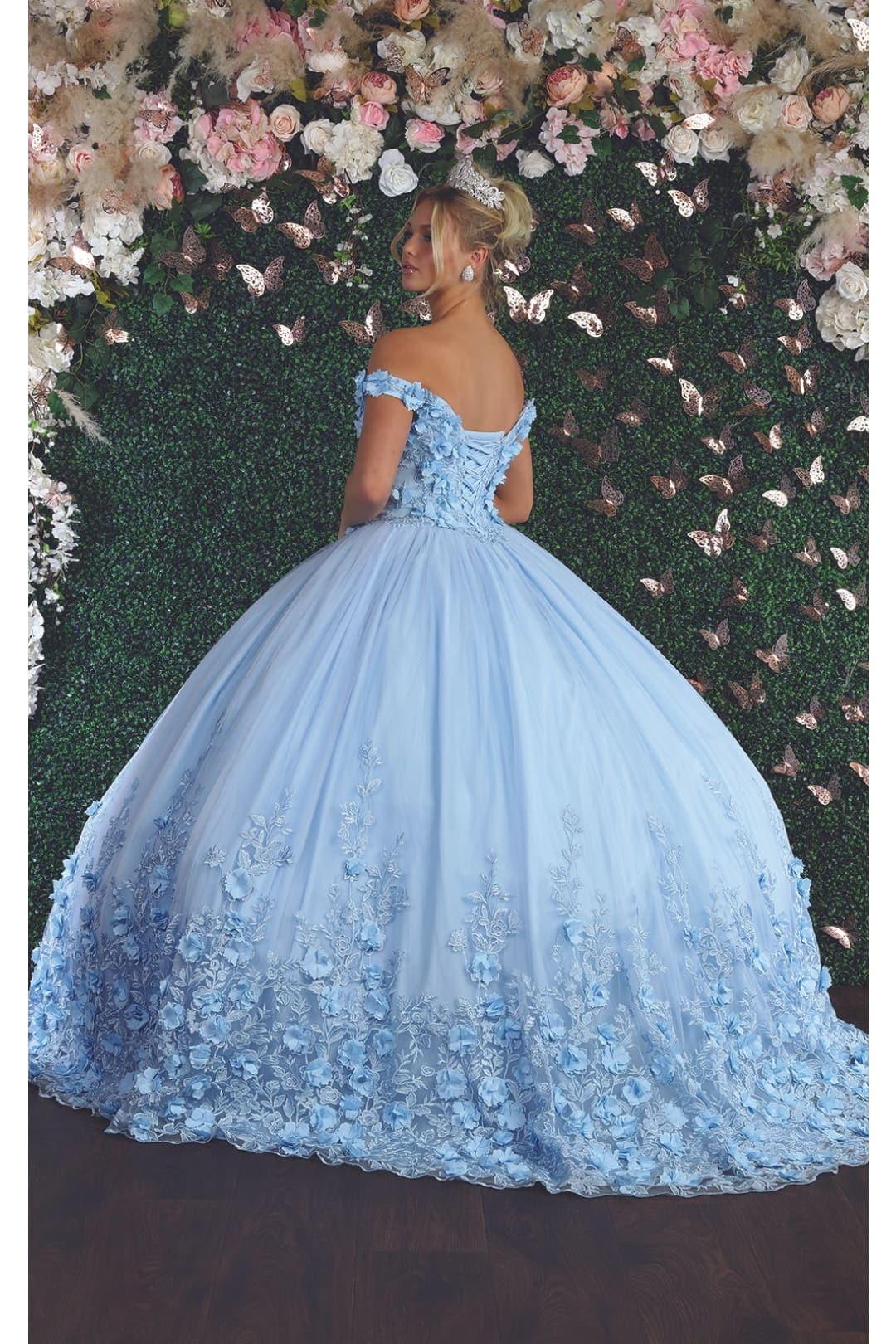 Floral Ball Quinceanera Gown