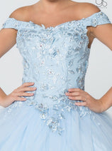 Sweet 16 Birthday Party Dress in Baby Blue by GL2802 Ball Gown