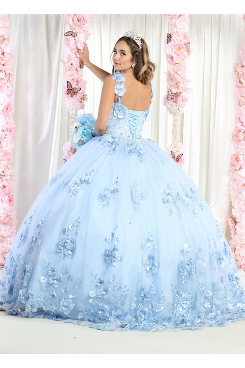 Floral Quinceañera Gown