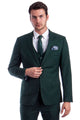 Forest Green Groomsmen Suit for Men & Boys - Perfect for Weddings + Free Tie - Green / 34Short - Suits
