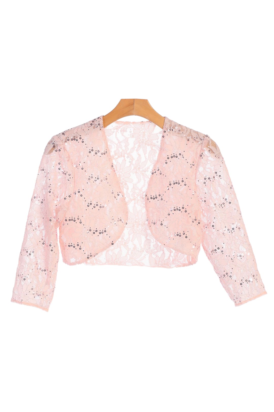 Formal Bolero Long Sleeve Lace Jacket - The Dress Outlet