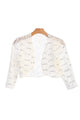 Formal Bolero Long Sleeve Lace Jacket - The Dress Outlet