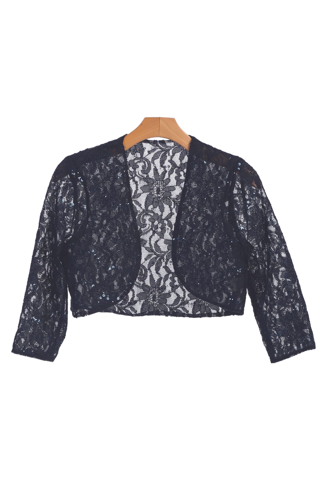 Formal Bolero Long Sleeve Lace Jacket - The Dress Outlet
