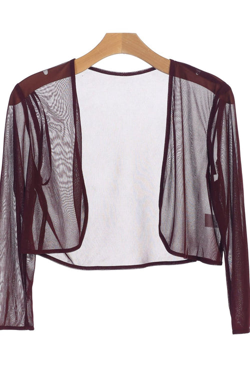 Formal Chiffon Bolero Evening Jacket - The Dress Outlet