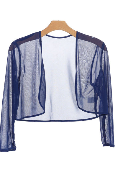 Formal Chiffon Bolero Evening Jacket - The Dress Outlet